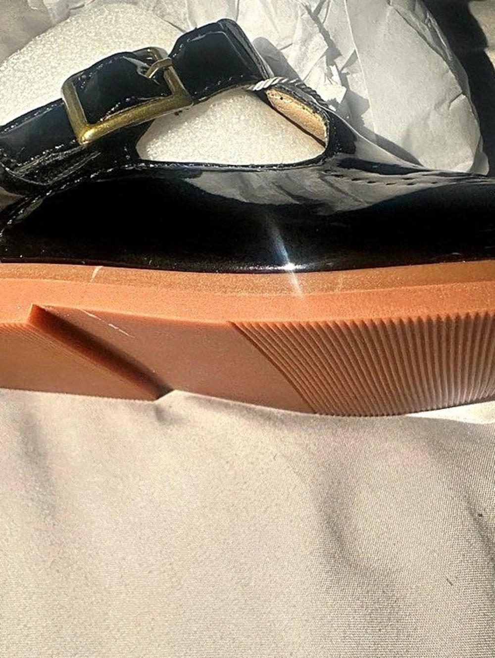 Patent Mary Jane Flats Black NWT